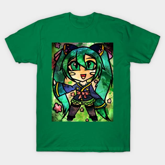 Summer Miku T-Shirt by ScribbleSketchScoo